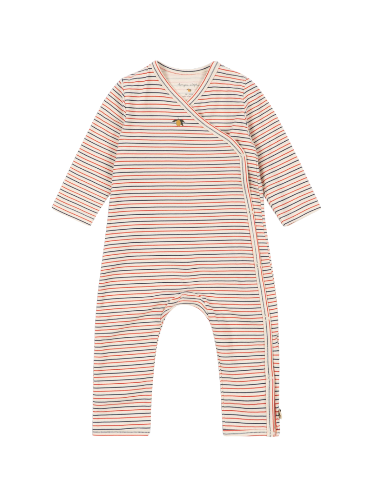 Multi-Stripe Newborn Onesie Rompers Konges Sløjd Tricolor Stripe 0-1M