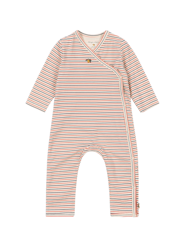 Multi-Stripe Newborn Onesie Rompers Konges Sløjd Tricolor Stripe 0-1M