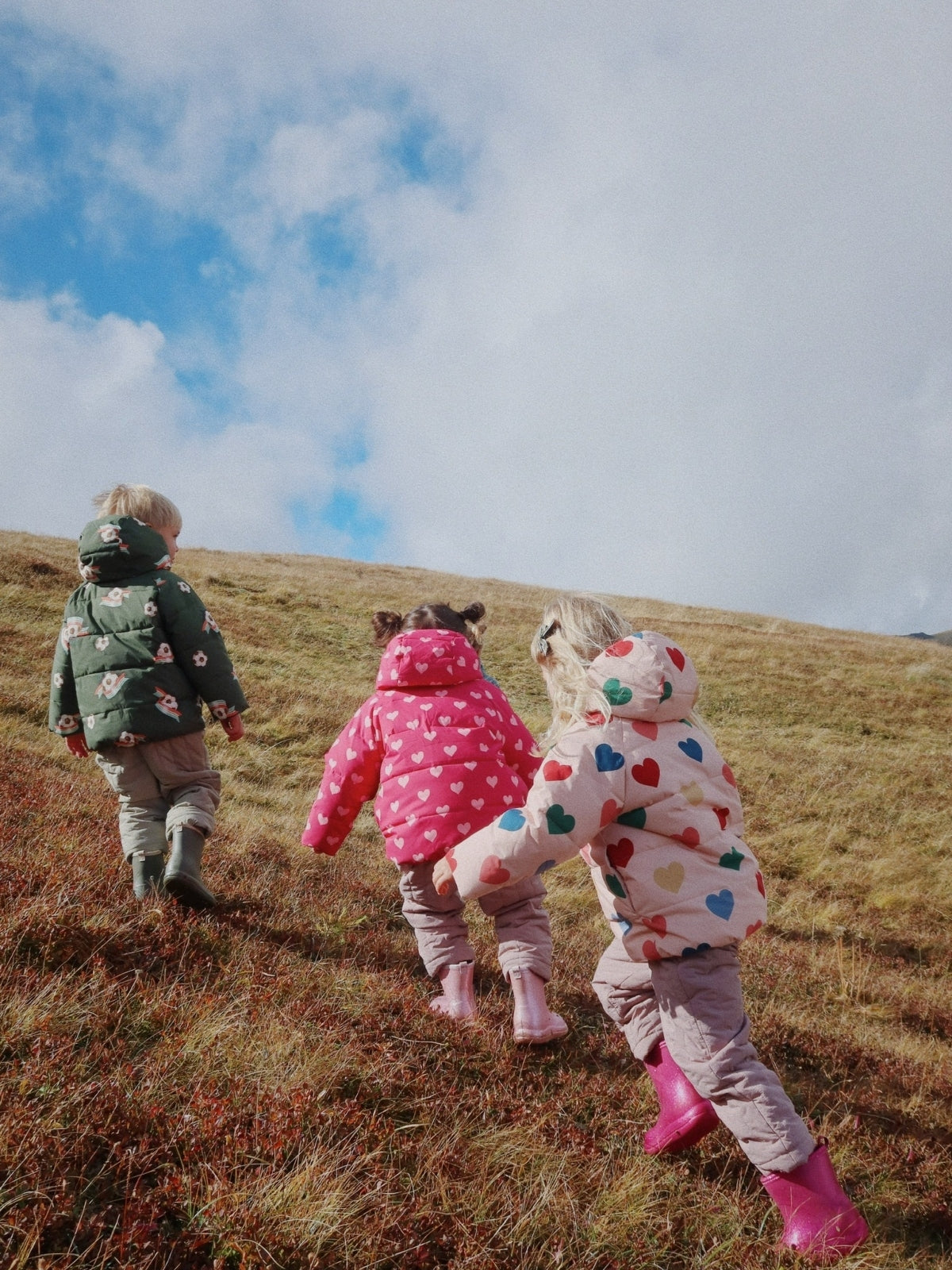 Multi Hearts Nuka Puffer Coat Outerwear Konges Sløjd