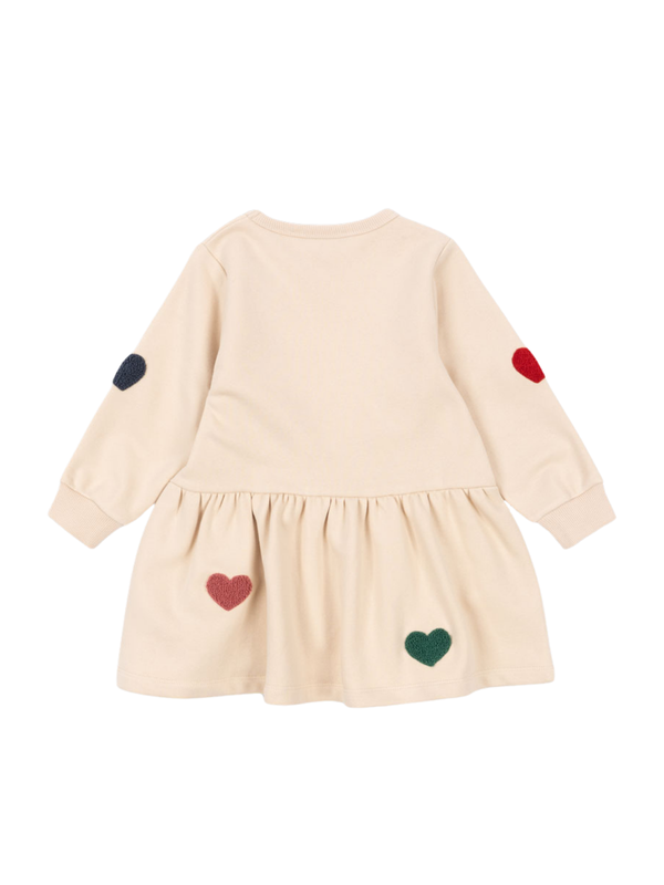Multi Hearts Sweatshirt Dress Dresses Konges Sløjd