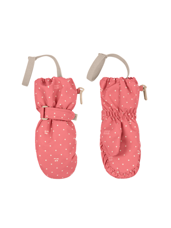 Nohr Dot Snow Mittens Gloves Konges Sløjd Cherry Berry Dot 2-4Y