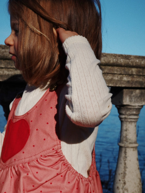 Nola Heart Patch Dress Dresses Konges Sløjd   