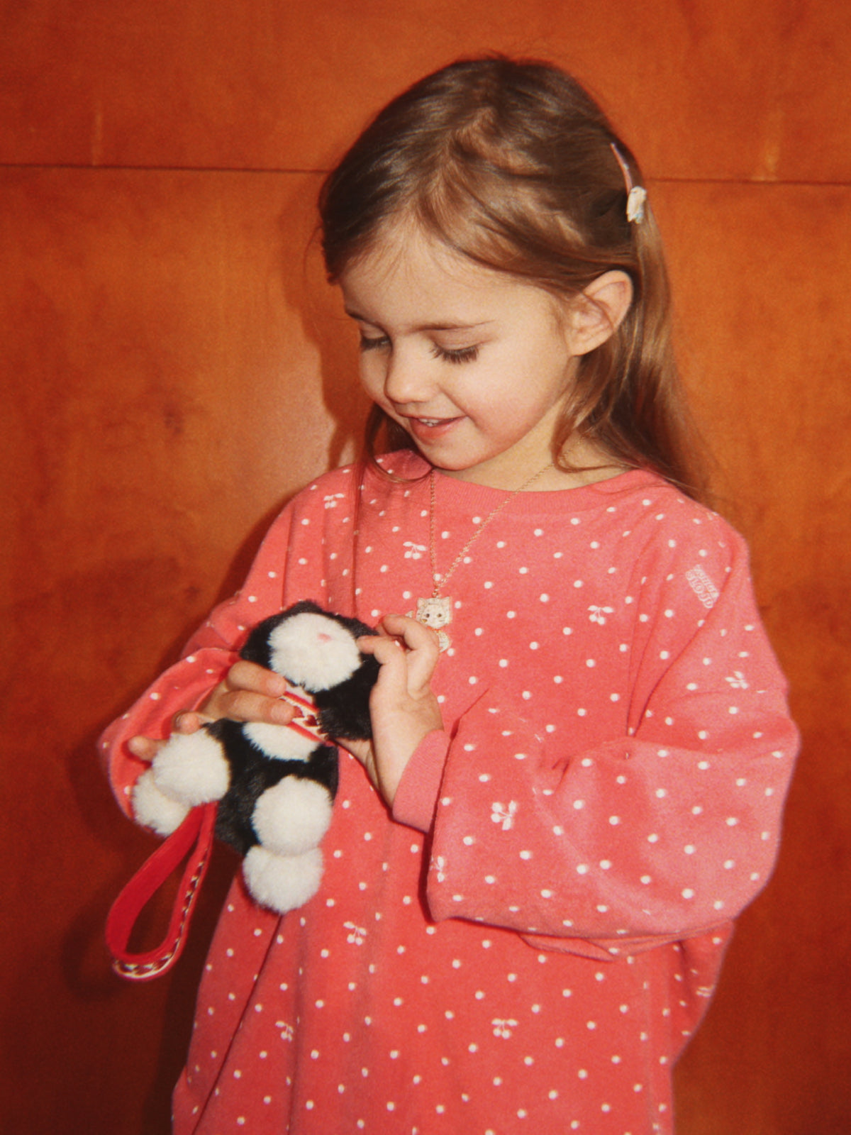Pet Kitty With Bows Plush Konges Sløjd