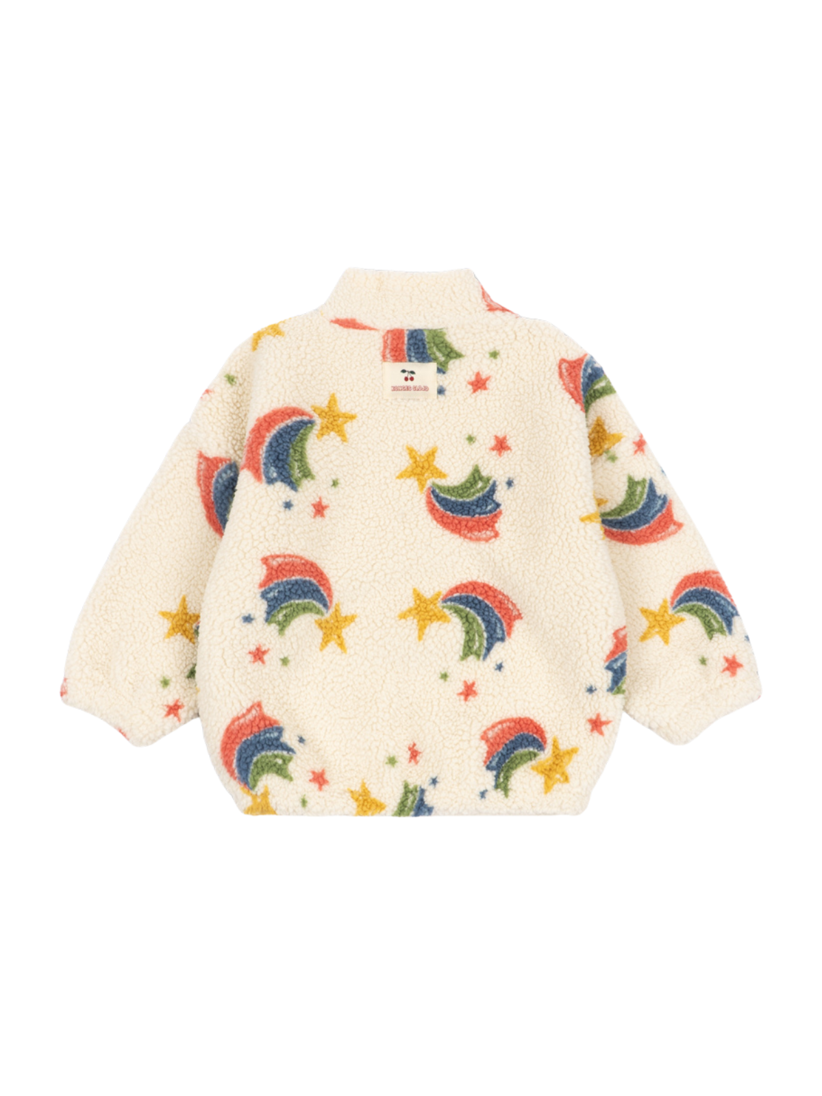 Rainbow Star Teddy Half Zip Jacket Outerwear Konges Sløjd