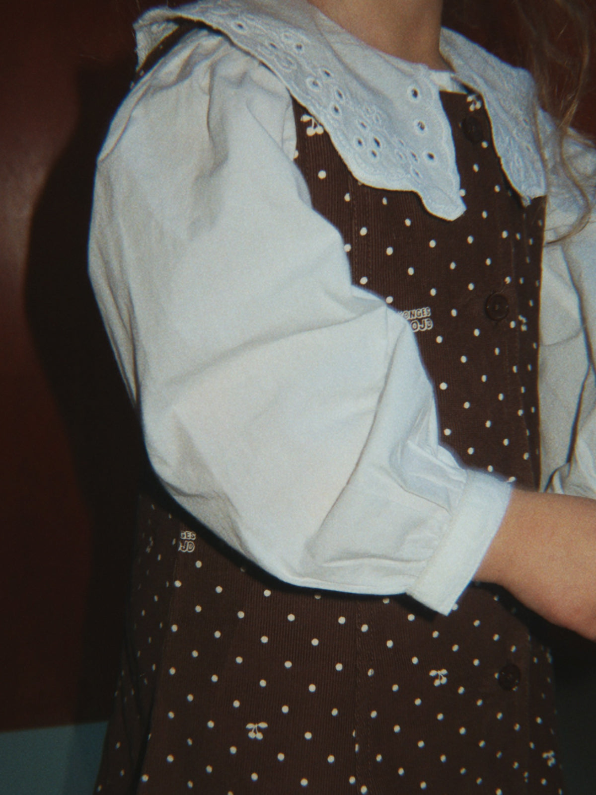 Rilo Eyelet Collar Top Tops Konges Sløjd