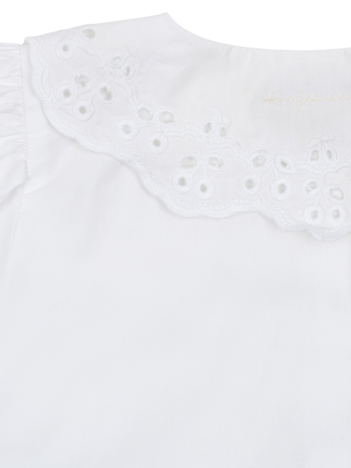 Rilo Eyelet Collar Top Tops Konges Sløjd