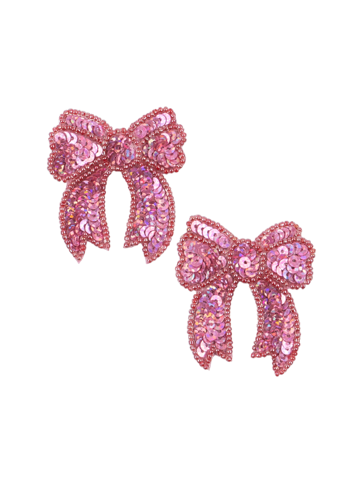 Rose Sequin Bow Clips Hair Accessories Konges Sløjd