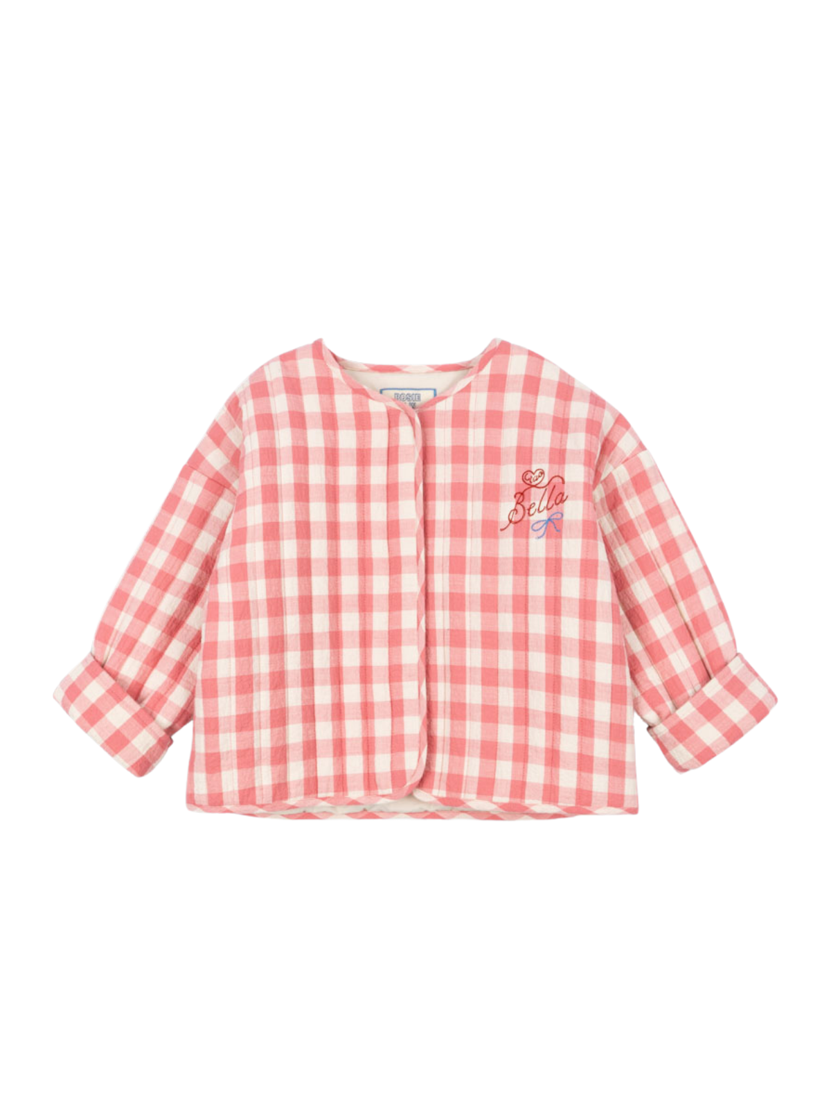 Rosie H-W x Konges Sløjd Bella Jacket Outerwear Konges Sløjd Peach Blossom Check 12M