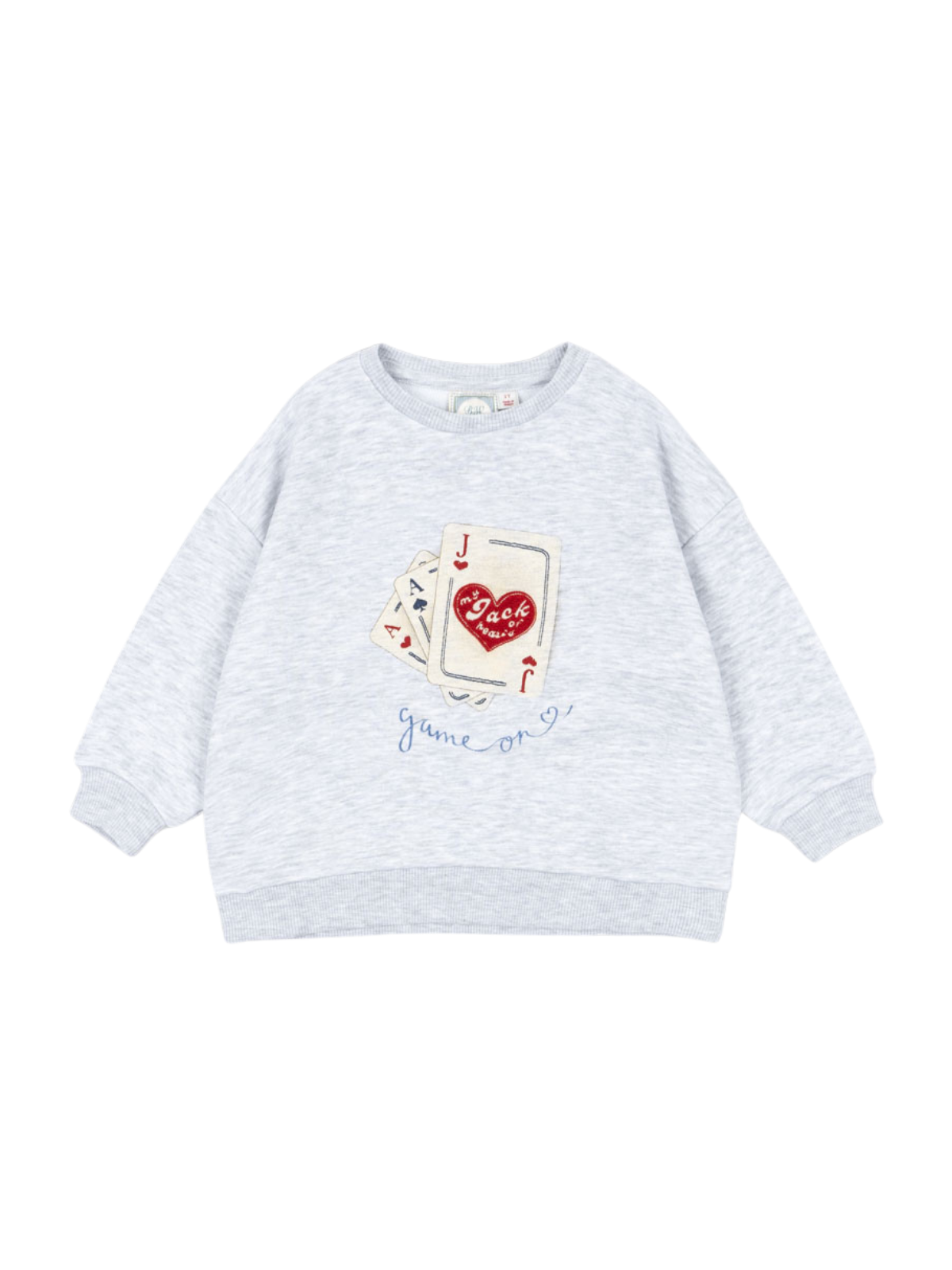 Rosie H-W x Konges Sløjd Jack Sweatshirt Sweatshirts Konges Sløjd Light Gray Melange 12M