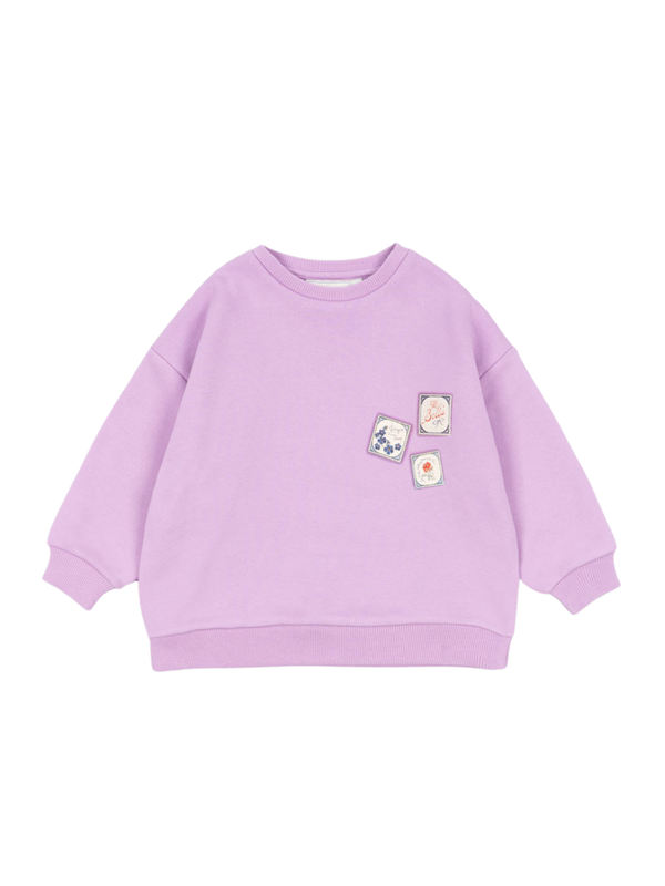 Rosie H-W x Konges Sløjd Letter Sweatshirt Sweatshirts Konges Sløjd Lupine 12M