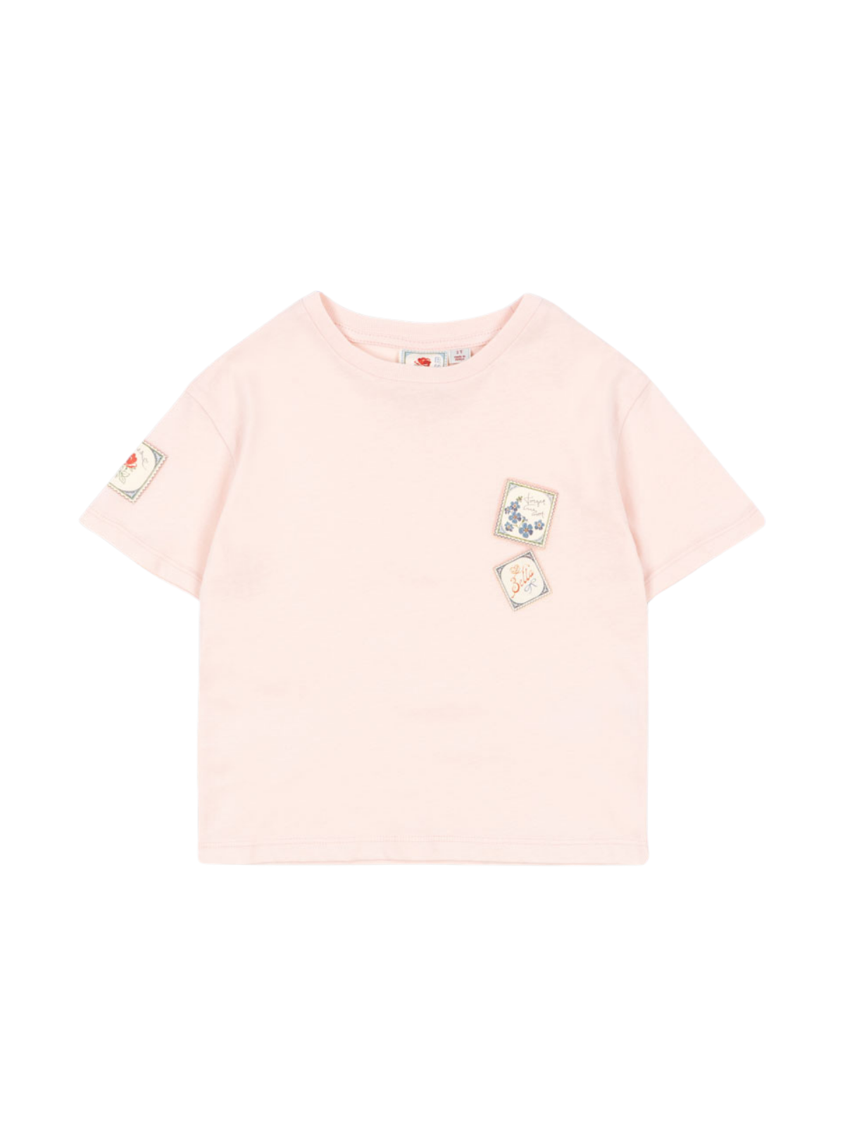 Rosie H-W x Konges Sløjd Letter Tee Tees Konges Sløjd Chalk Pink 12M