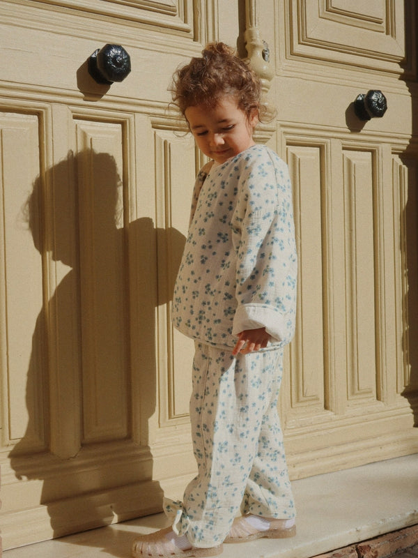 ぷ*ぷ様 Konges Sloejd ブルーリボン dress 2y Konges Slojd Billie Blue Kim Frill Dress – Ladida