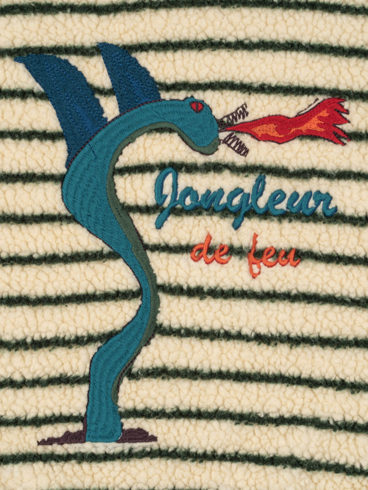 Rosie H-W x Konges Sløjd Stripe Fleece Jacket Outerwear Konges Sløjd