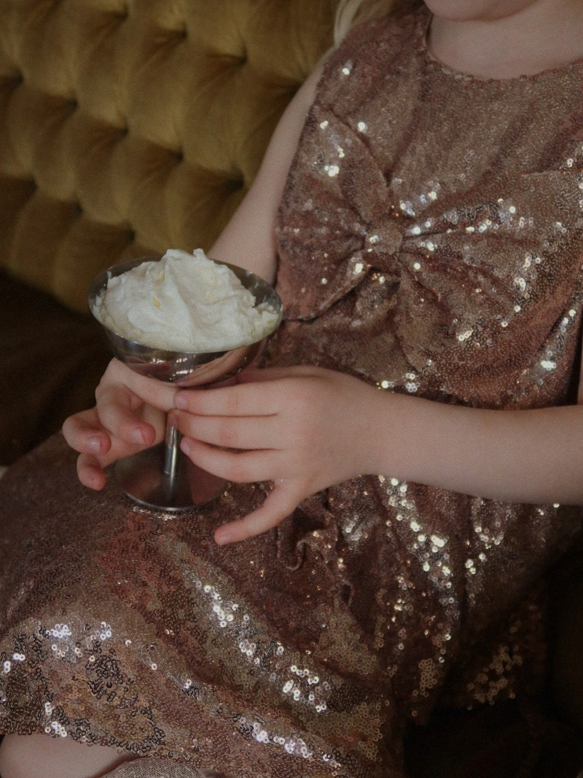 Rosie Sequin Bow Front Dress Dresses Konges Sløjd