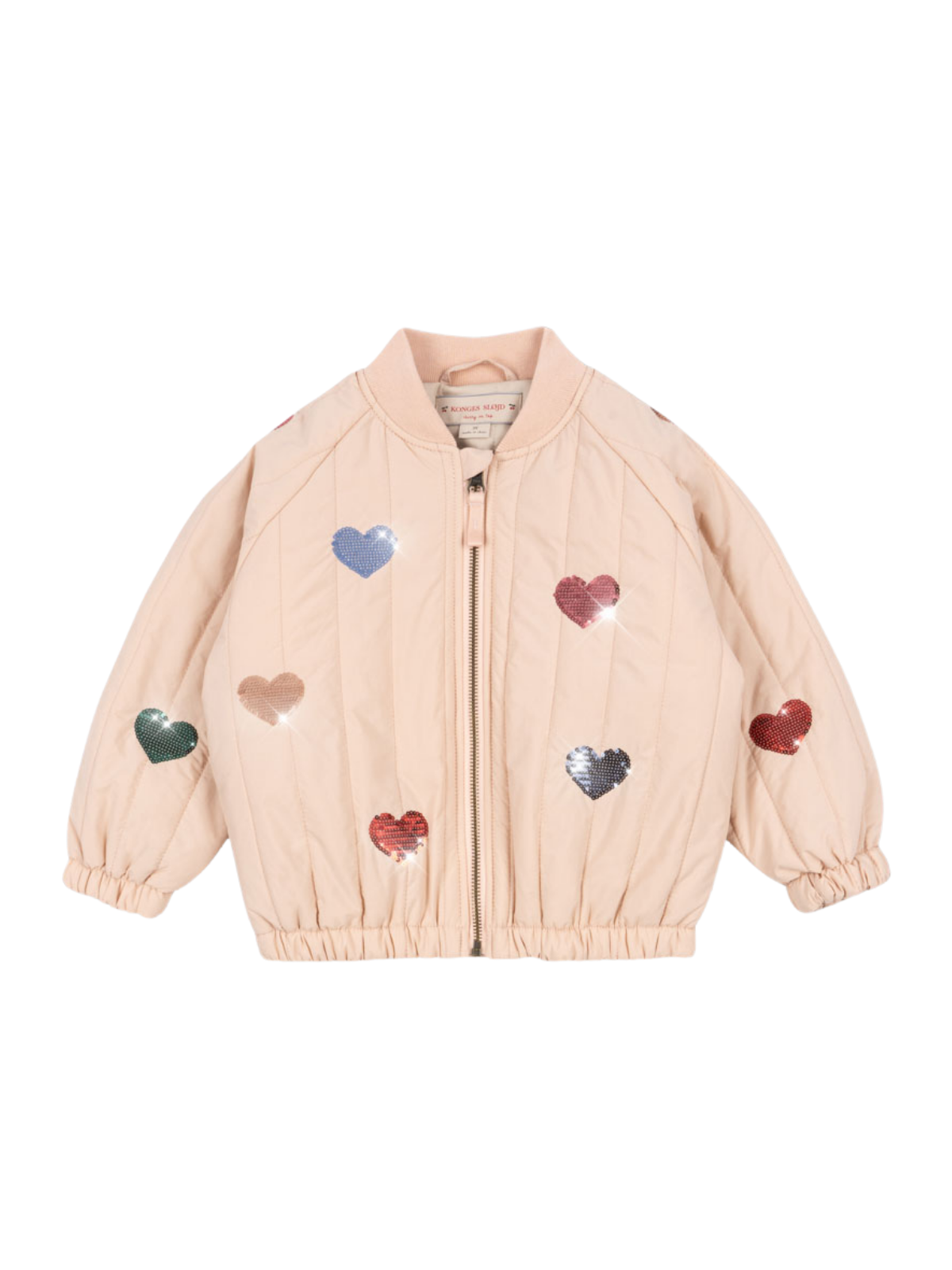 Sequin Hearts Juno Bomber Jacket Outerwear Konges Sløjd Cameo Rose 2Y