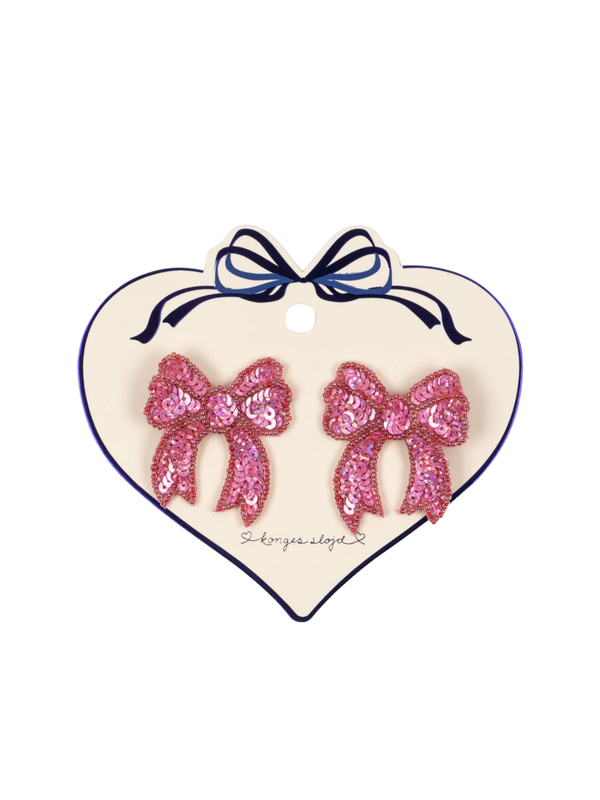 Set of Sequin Bow Clips Hair Accessories Konges Sløjd