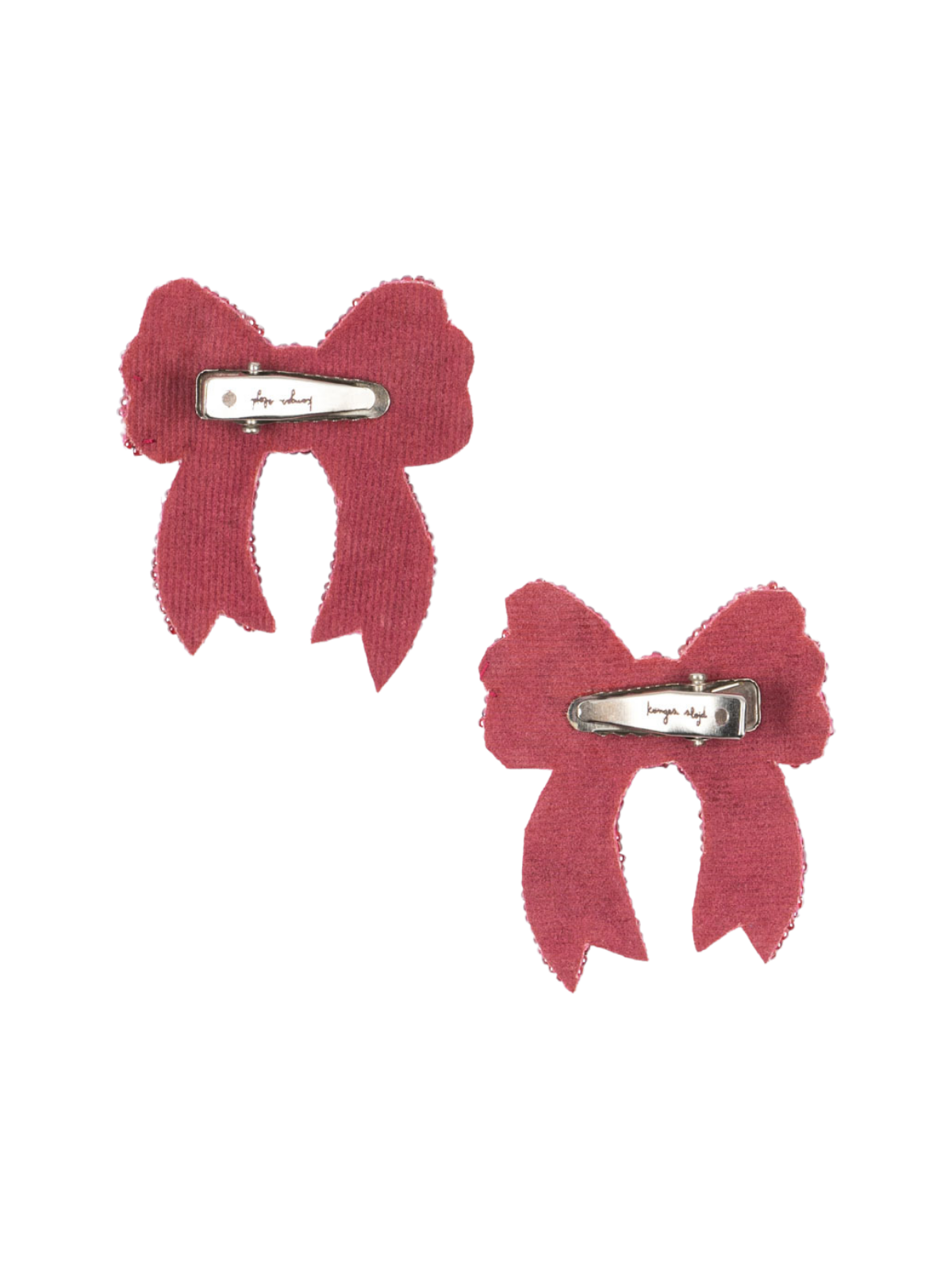 Set of Sequin Bow Clips Hair Accessories Konges Sløjd