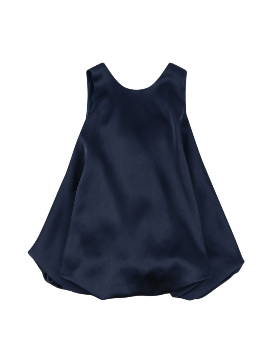 Sheena Bow Dress Dresses Konges Sløjd Navy 3Y 