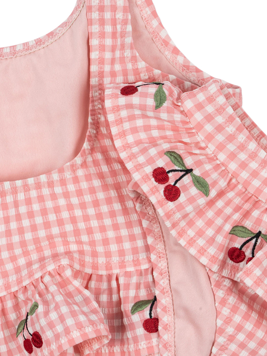 Soline Gingham Swimsuit Swim Konges Sløjd