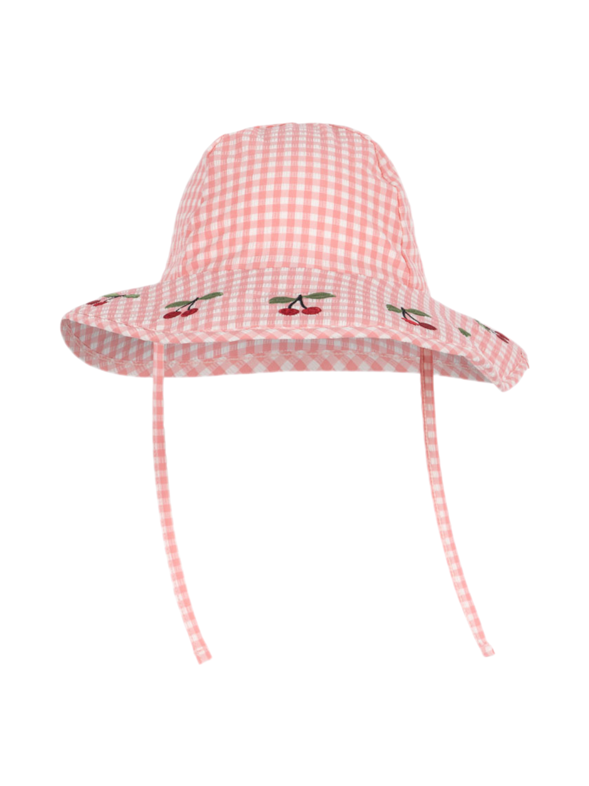 Soline Gingham Swim Hat Hats Konges Sløjd Geranium Pink 6-9M