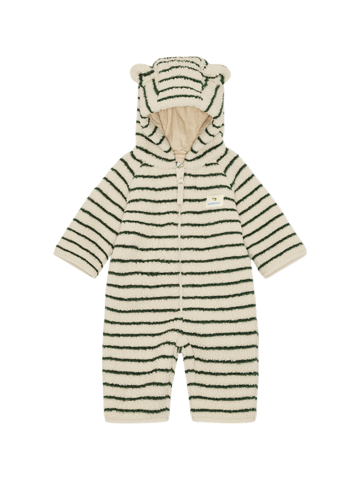 Striped Jody Teddy One-Piece Outerwear Konges Sløjd Erba Stripe 3M