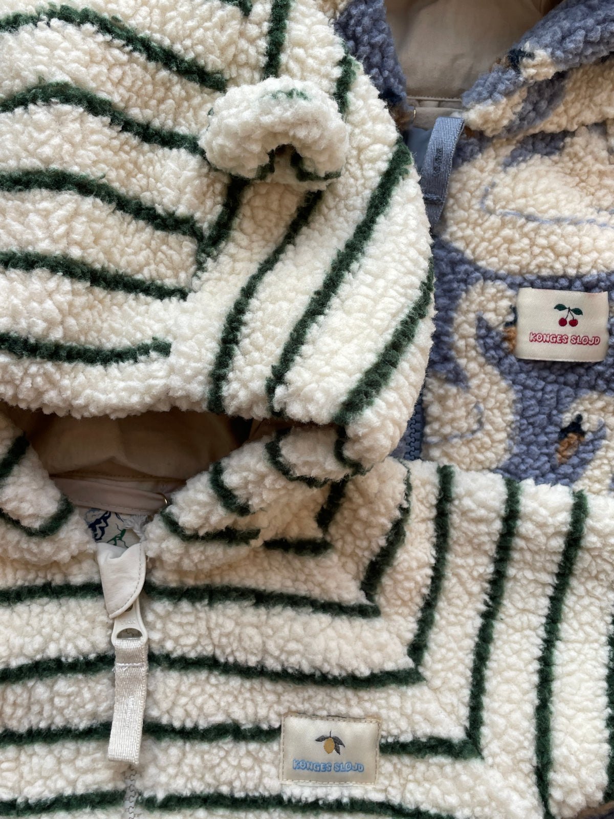 Striped Jody Teddy One-Piece Outerwear Konges Sløjd