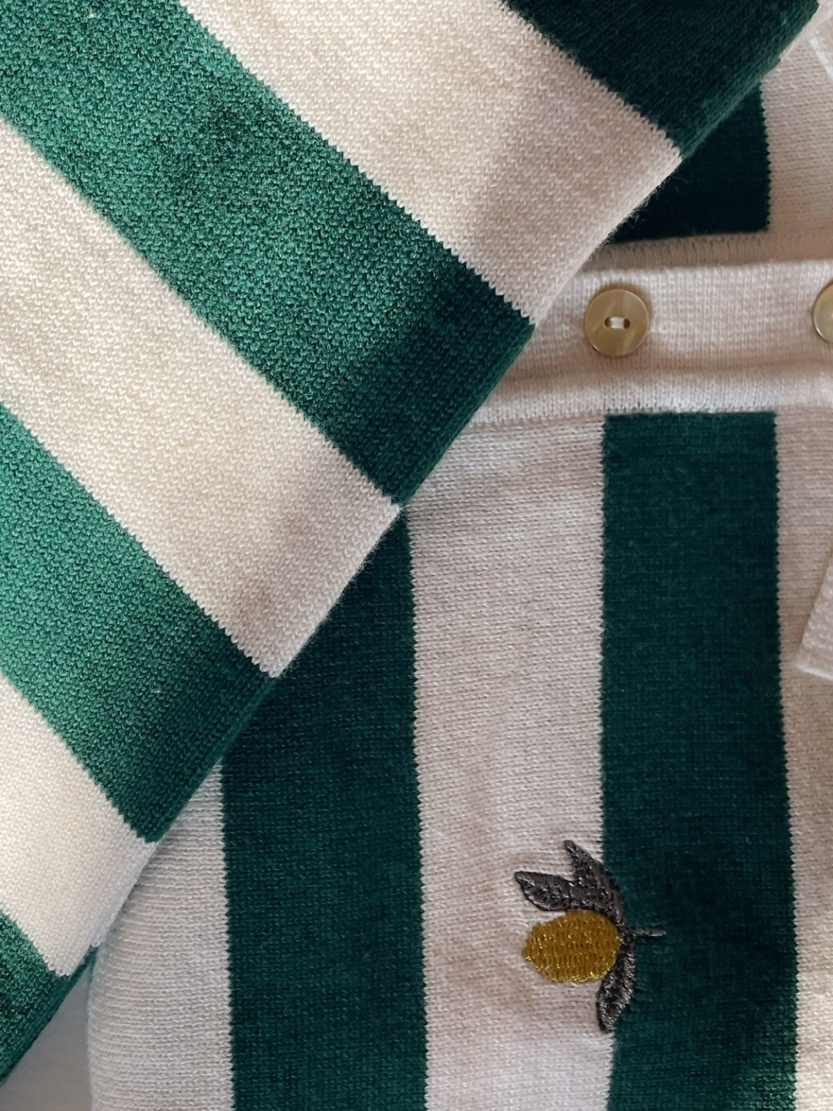 Manis Striped Knit Polo Sweaters Konges Sløjd