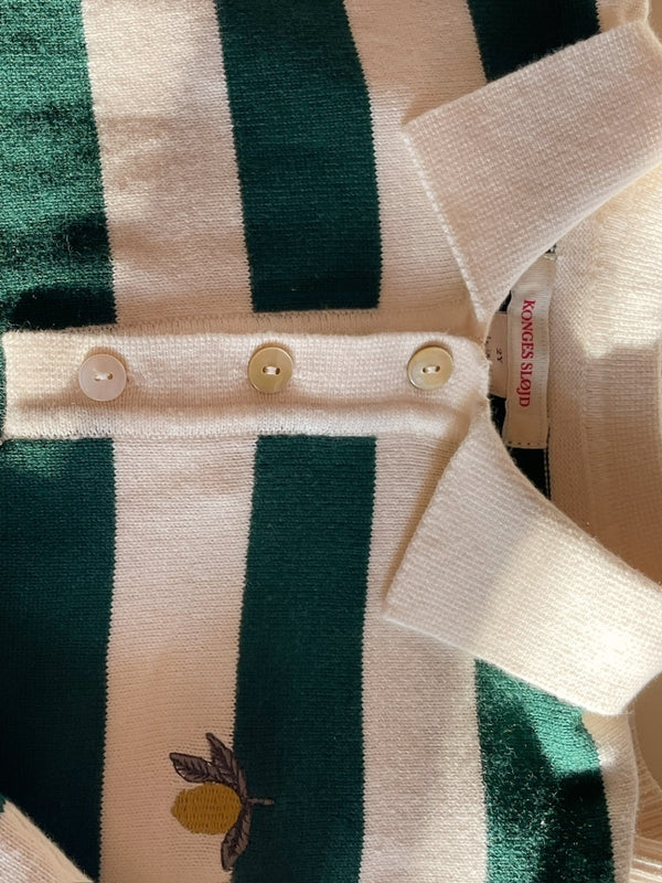 Manis Striped Knit Polo Sweaters Konges Sløjd