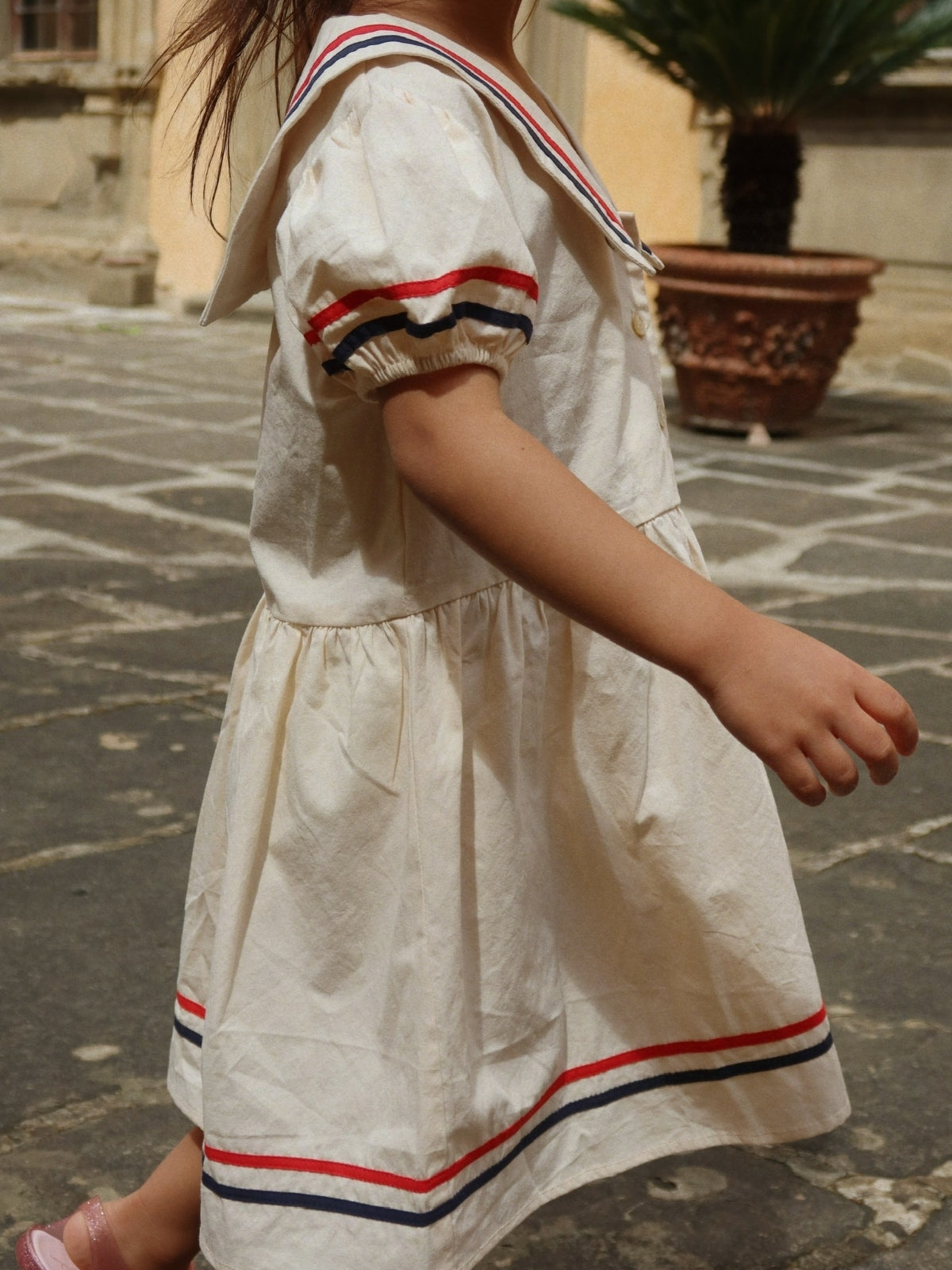 Stripe Trim Allie Dress Dresses Konges Sløjd