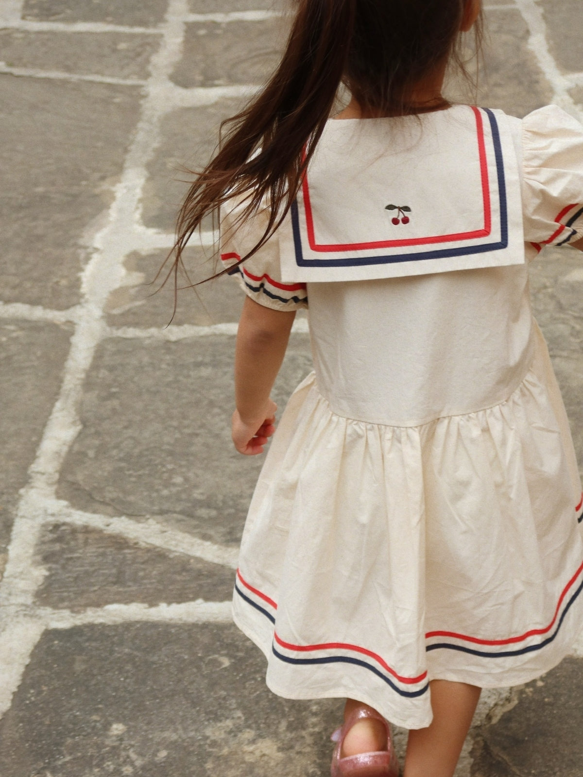 Stripe Trim Allie Dress Dresses Konges Sløjd