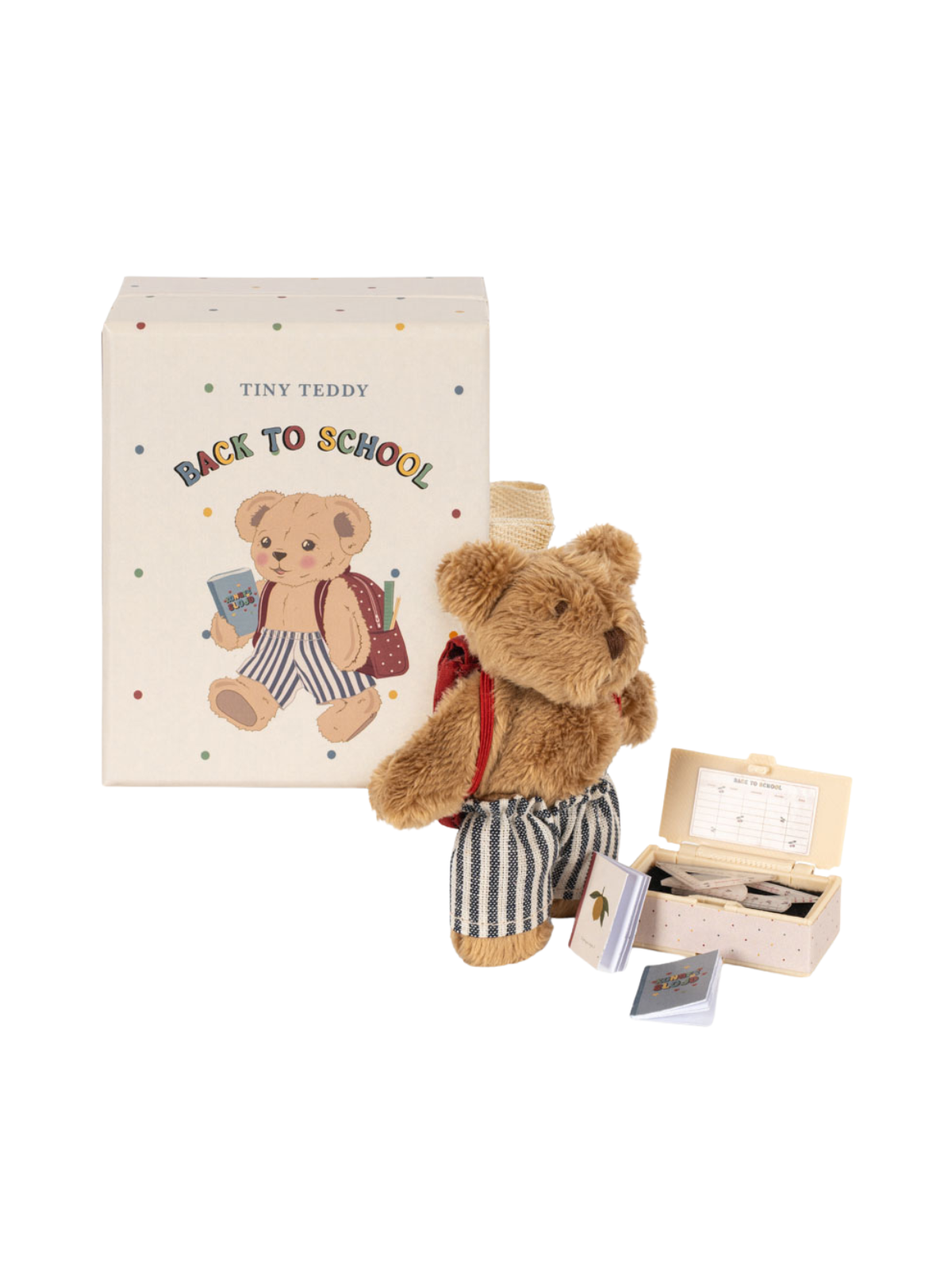 Tiny Teddy Back to School Pretend Play Konges Sløjd