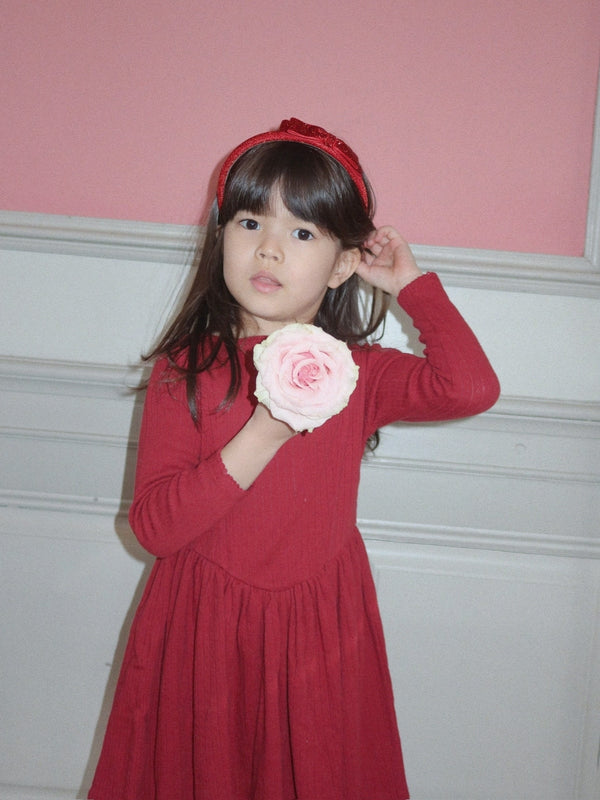 Velvet Glitter Bow Headband Hair Accessories Konges Sløjd