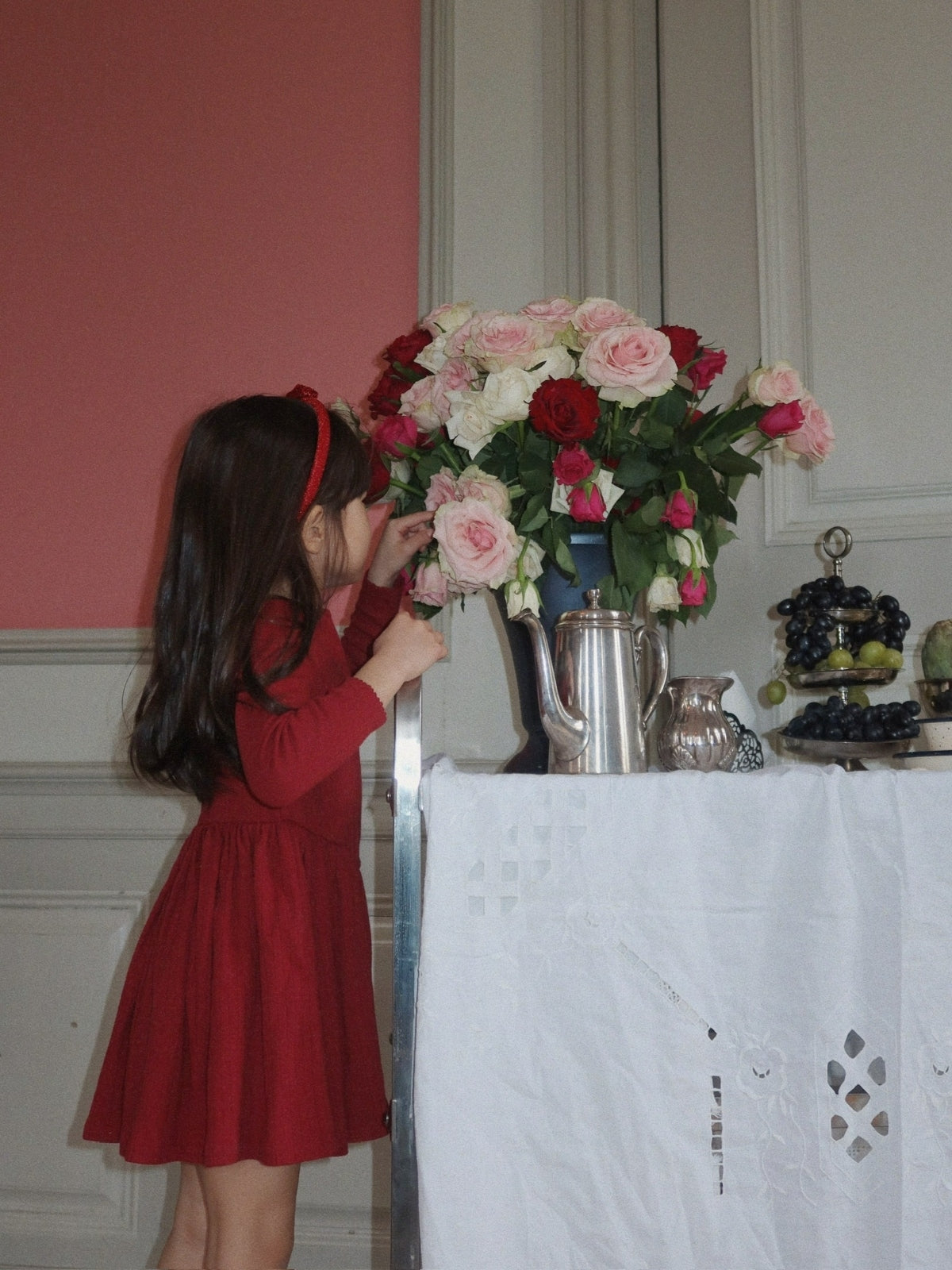 Velvet Glitter Bow Headband Hair Accessories Konges Sløjd