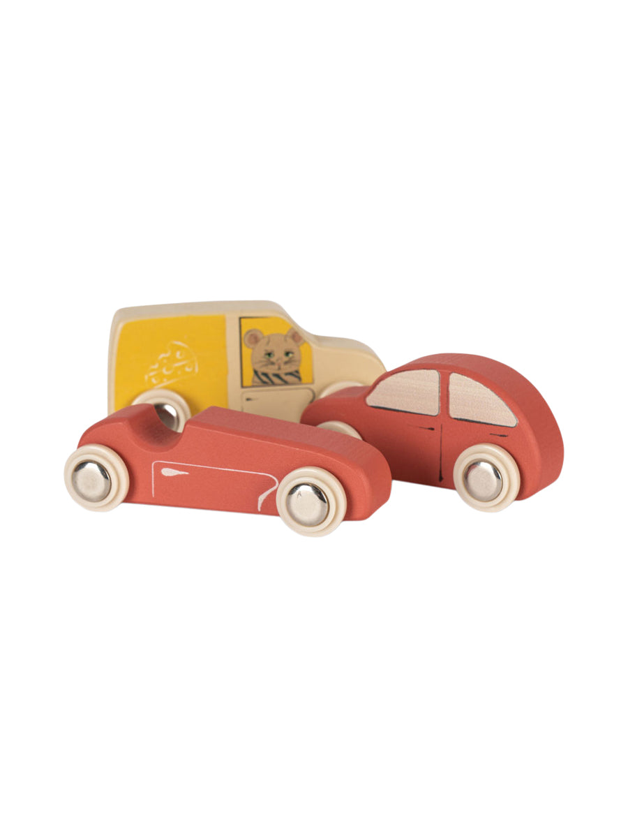 Wooden Mini Cars Vehicles Konges Sløjd   