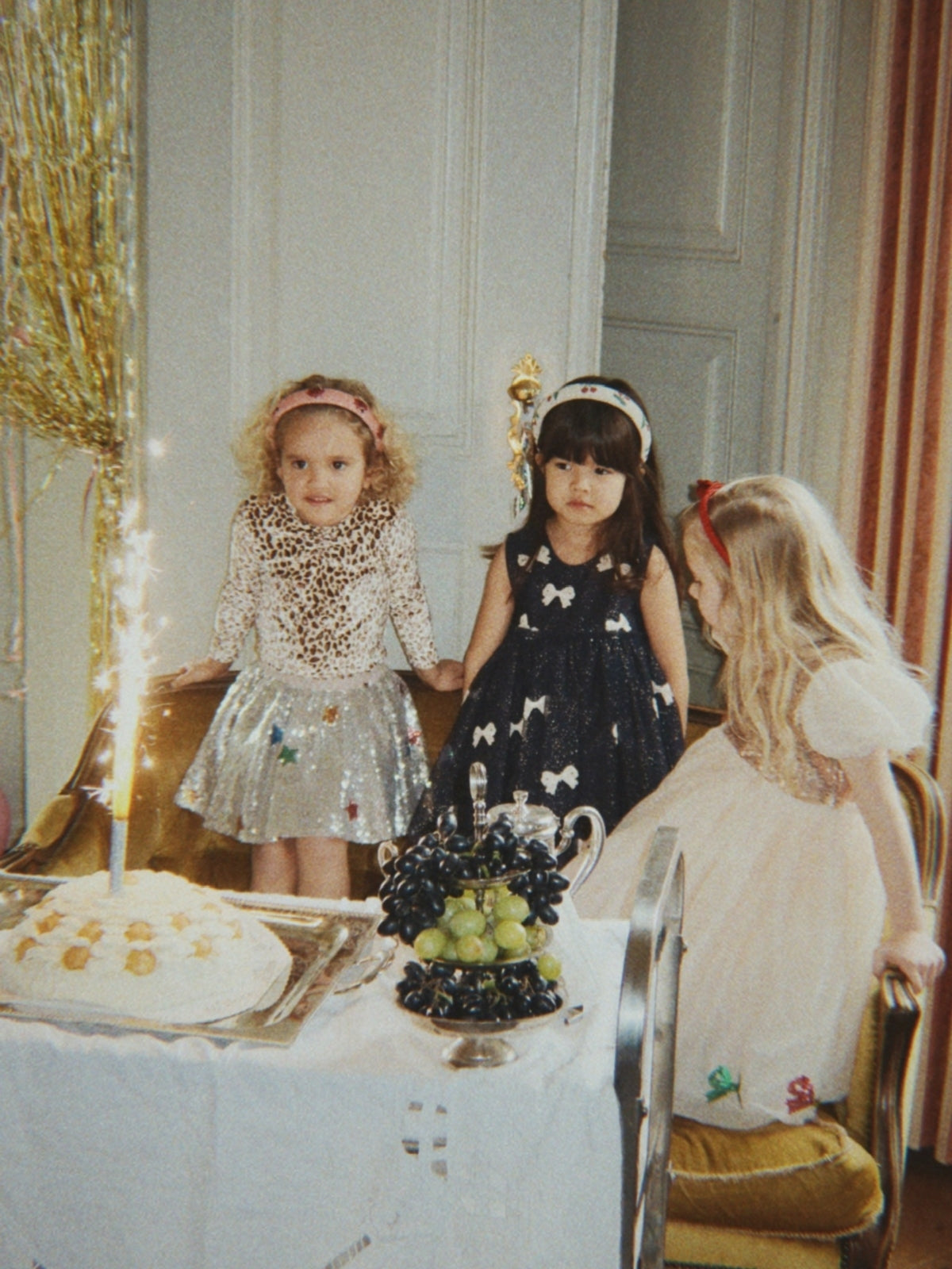 Yvonne Glitter Bow Dress Dresses Konges Sløjd