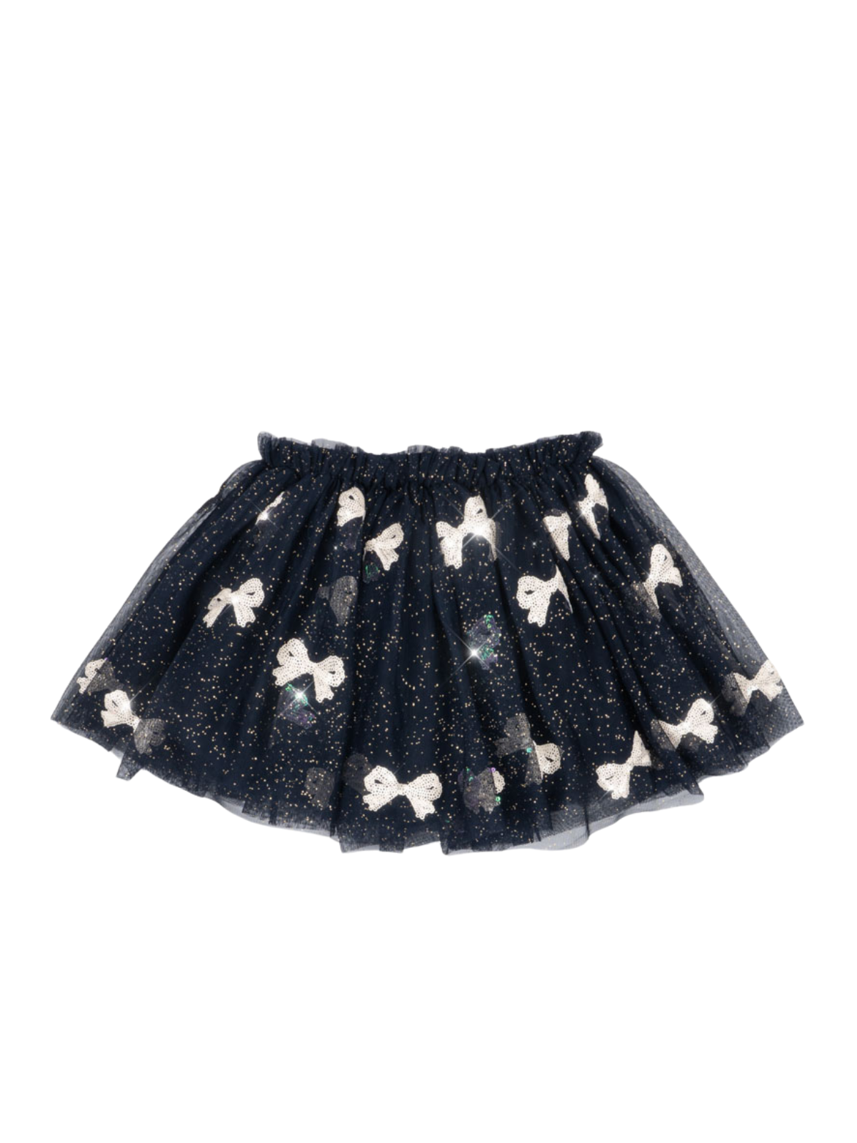 Yvonne Glitter Bow Skirt Skirts Konges Sløjd