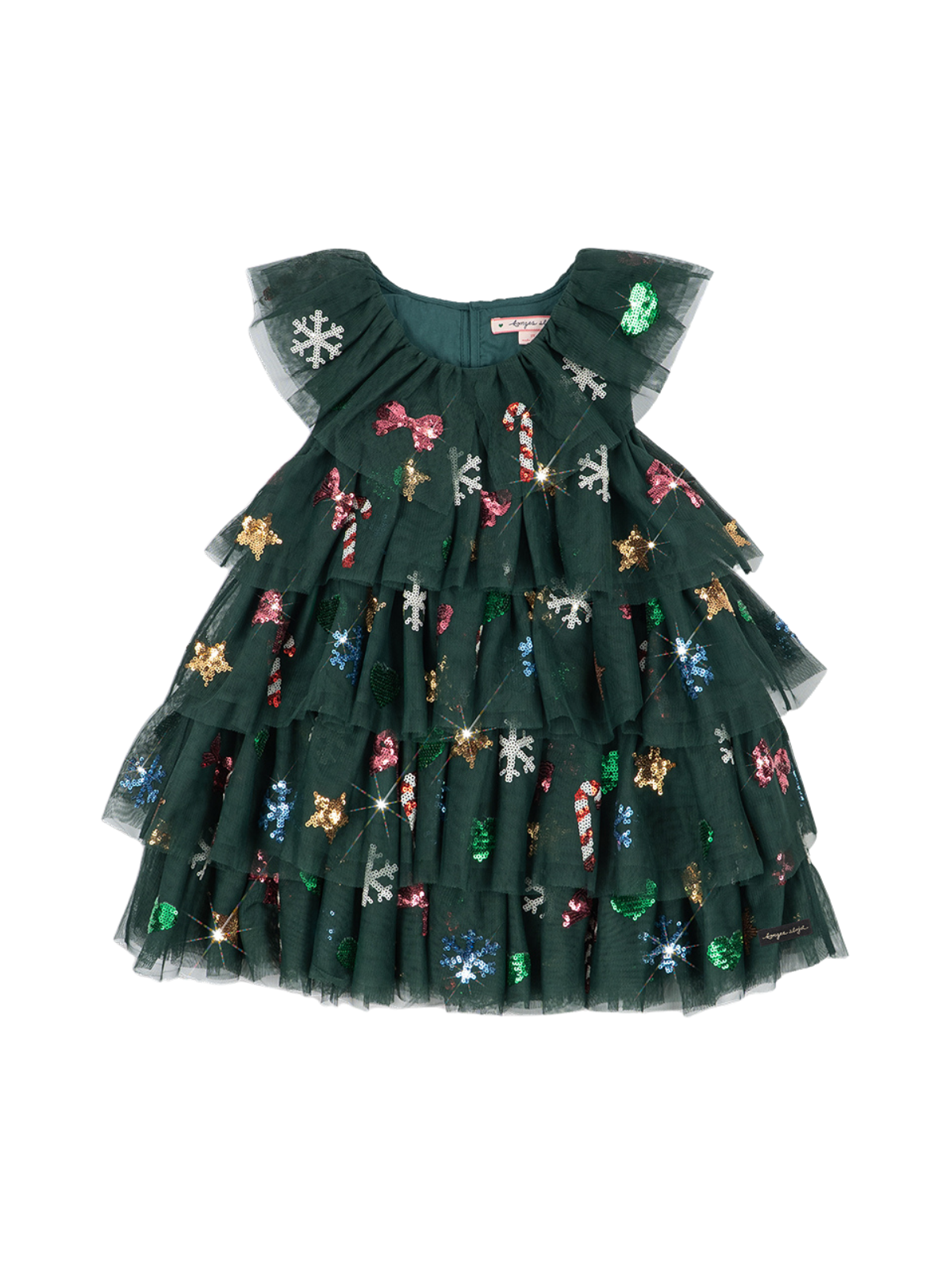 Yvonne Tulle Christmas Dress Dresses Konges Sløjd Hunter Green 18M