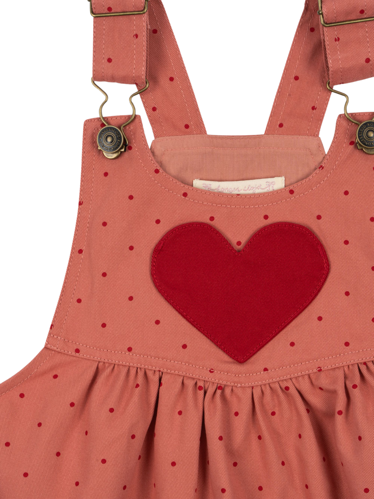 Nola Heart Patch Dress Dresses Konges Sløjd   