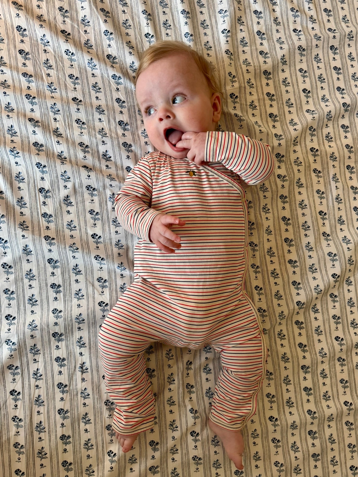 Multi-Stripe Newborn Onesie Rompers Konges Sløjd