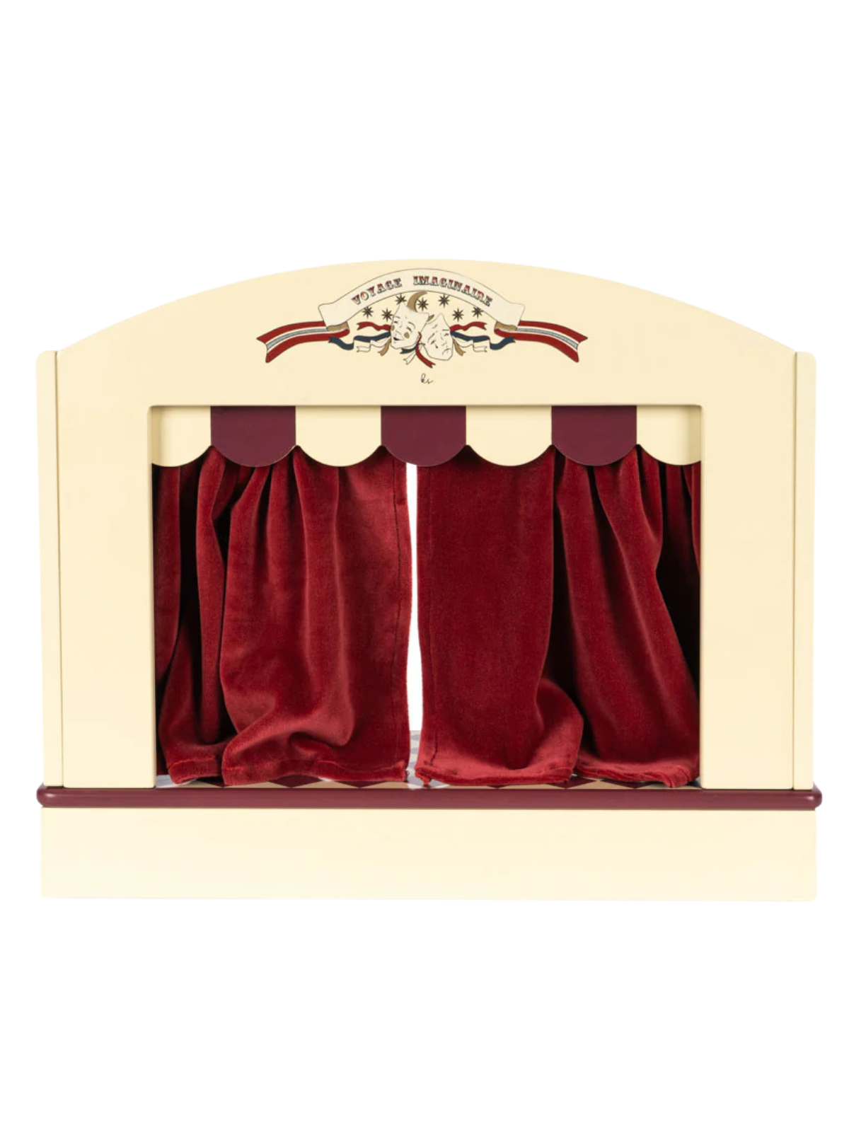 Wooden Finger Puppet Theater Pretend Play Konges Sløjd