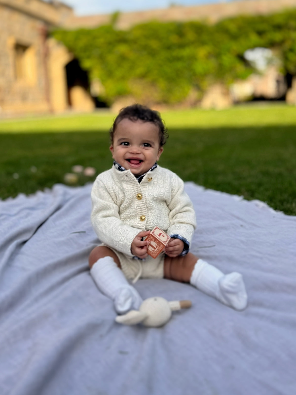 The Aspen Cashmere Baby Set - Cream Sets La Homage