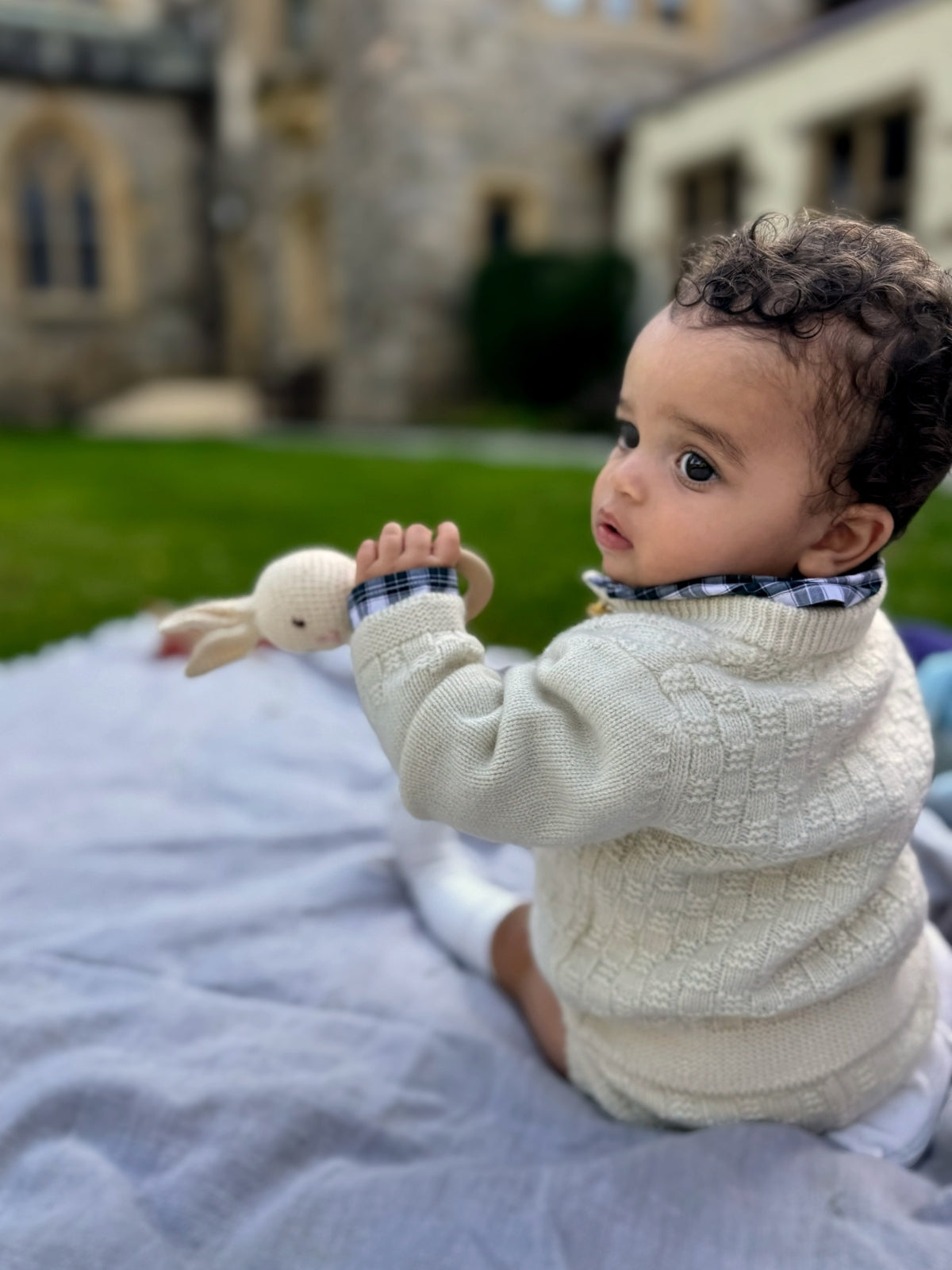 The Aspen Cashmere Baby Set - Cream Sets La Homage