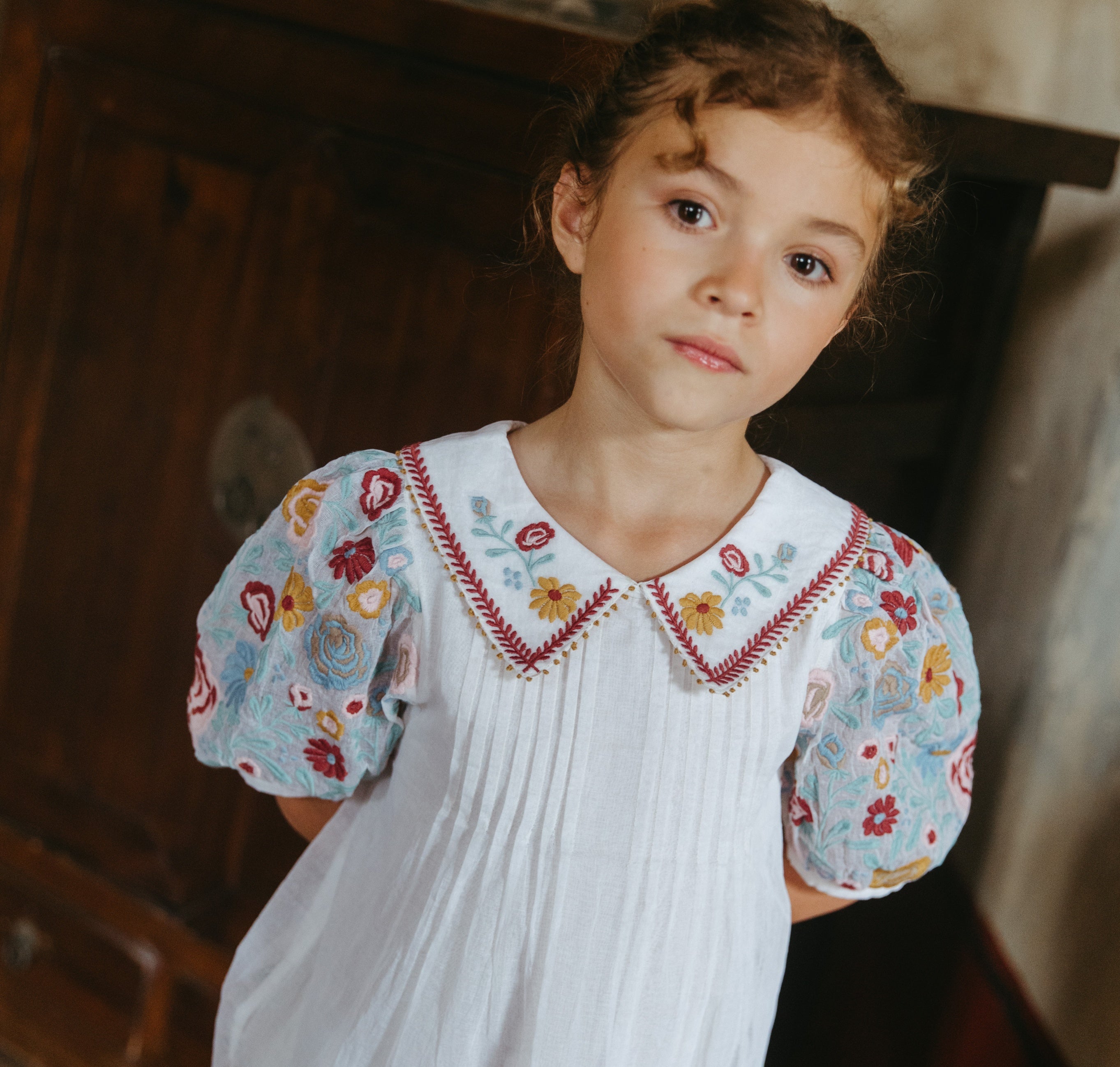 girl wearing lali sofie dress