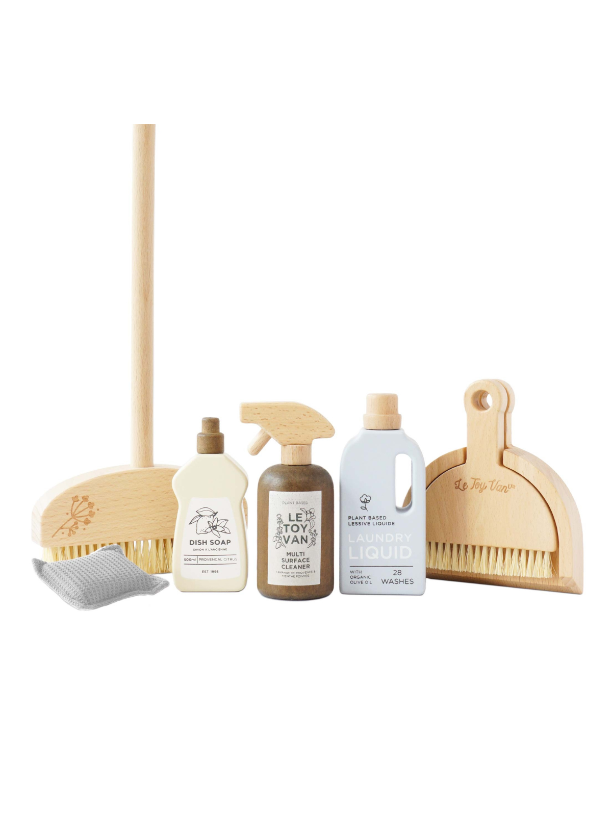 Wooden Eco-Friendly Cleaning Set Pretend Play Le Toy Van   