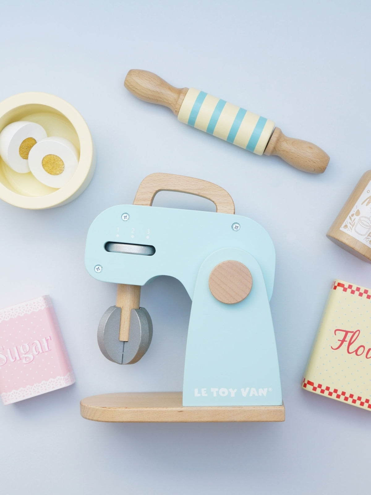 Wooden Mixer Set Pretend Play Le Toy Van   