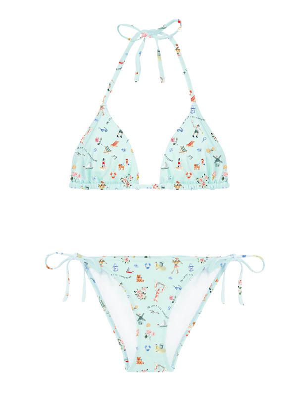 Hamptons Women's Bikini Swim Danrie x Lison Light Aqua XS / 36 