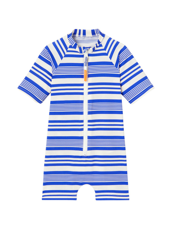 Malo Surfer Baby Rashguard Swim Lison Paris Blue White Stripe 12M 