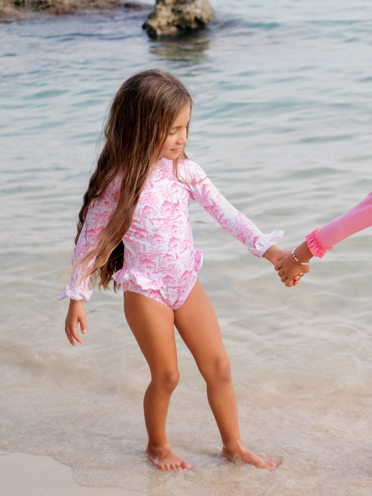 Summer Swimming Outfit Full Body Swimsuit Baby Swimming Suit For Girls  Summer One