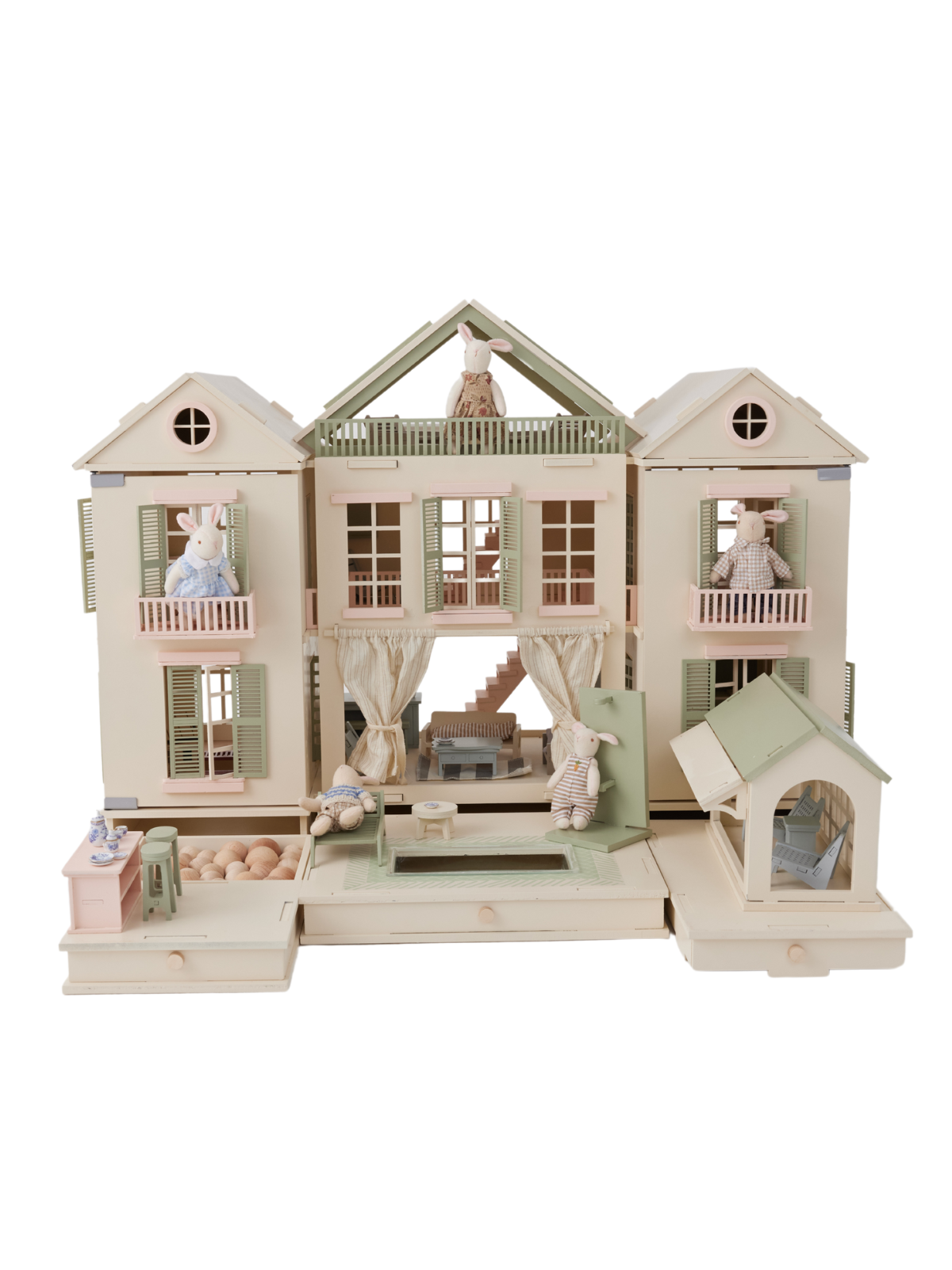 House of Palm Beach Pretend Play Little Forest Animals With LED Lights