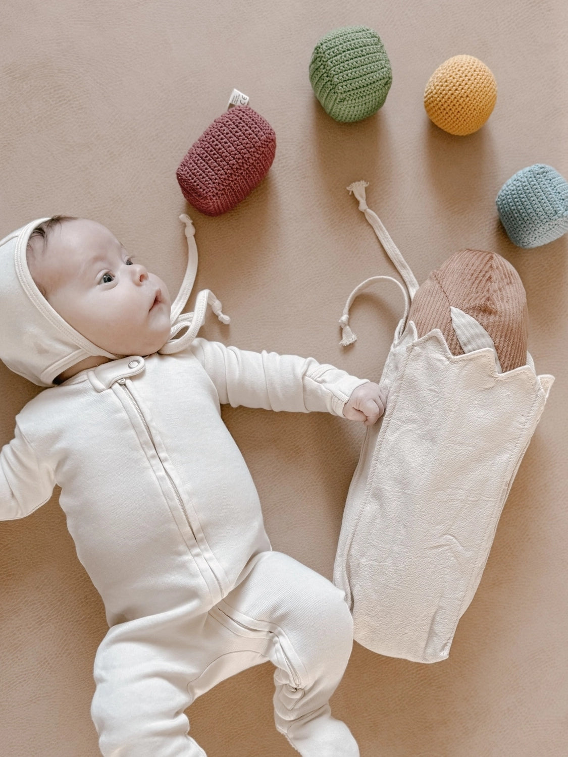 Tummy Time Baguette Baby Toys Little Lamb Kind